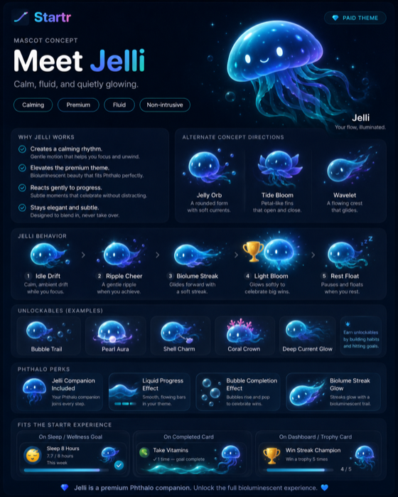 Jelli — a bioluminescent jellyfish companion
