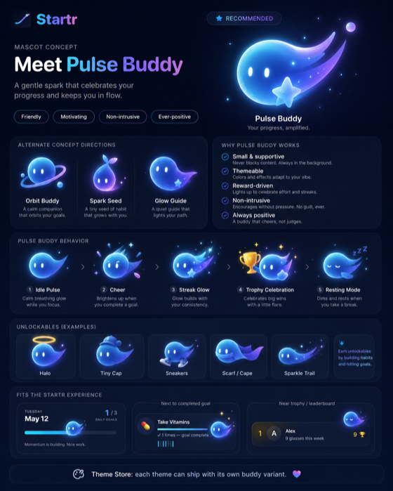 Pulse Buddy — a glowing orb companion